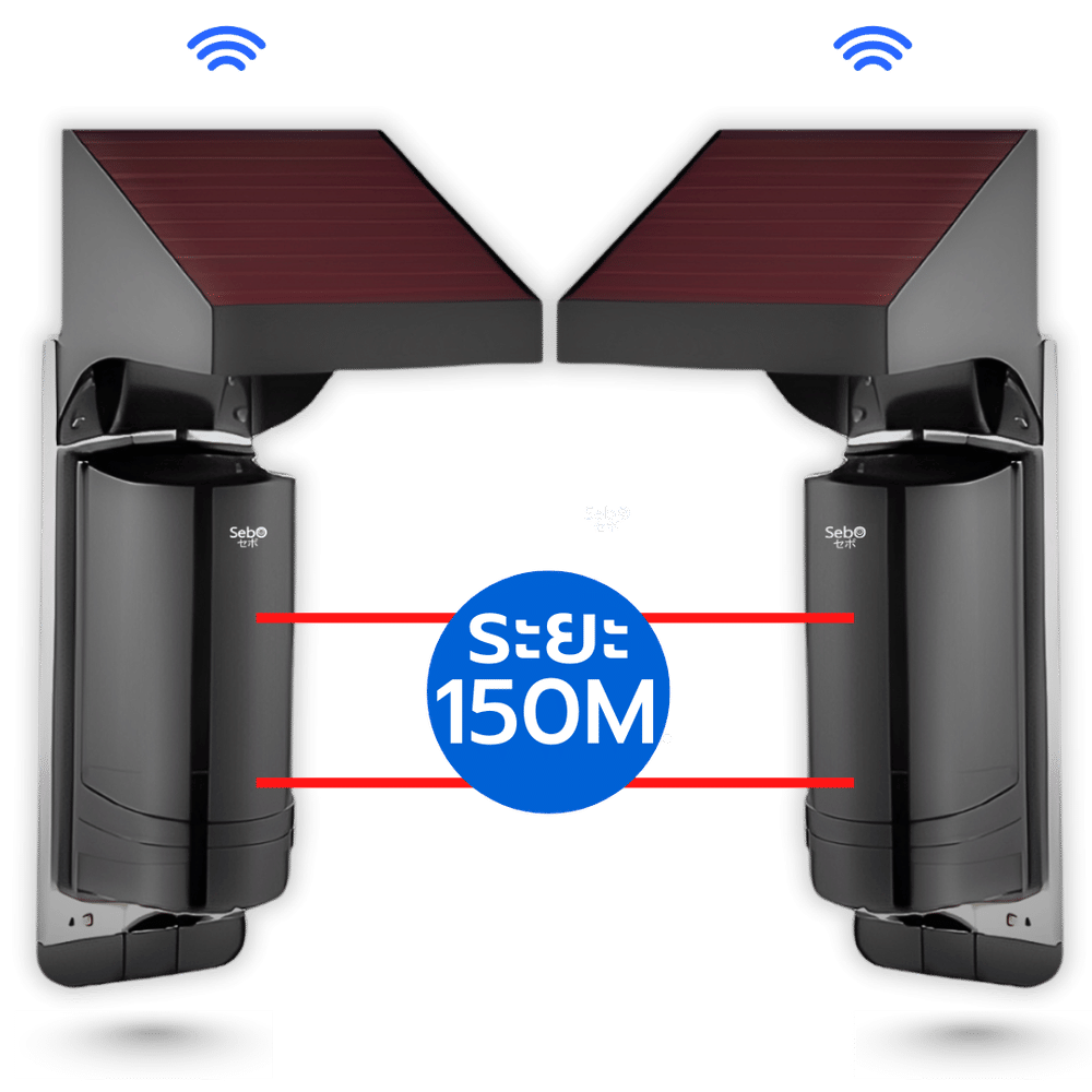 เลเซอร์กันขโมย ไร้สายพร้อมแบตเตอรี่  SebO รุ่น LASER+ สำหรับประตูรั้ว (สินค้าไม่รวมติดตั้ง)_9